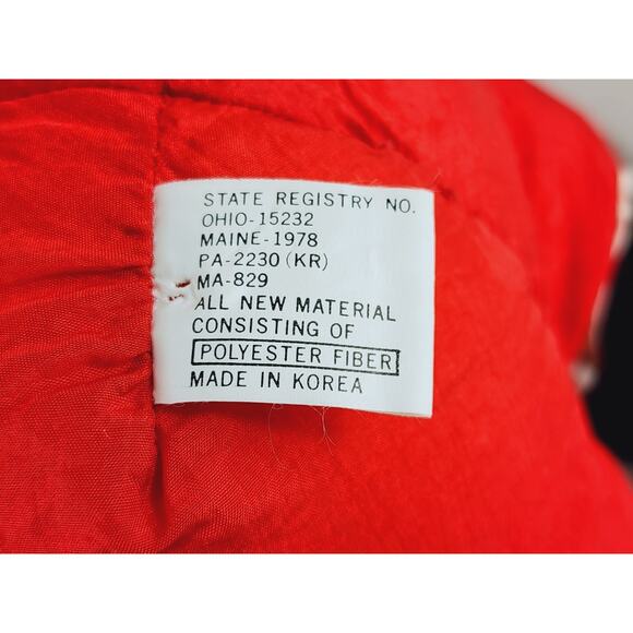 Christmas Santa Claus Polyester 12" Large Soft Plush Stuffed Toy 1978 Korea Vtg - Picture 12 of 16